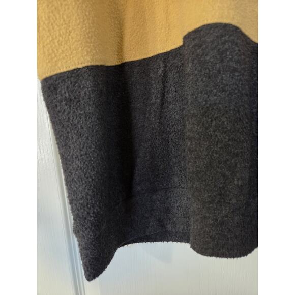 Nine Britton Mustard Yellow Colorblock Super Soft Fleece Sweater, Women's Medium - Picture 6 of 10
